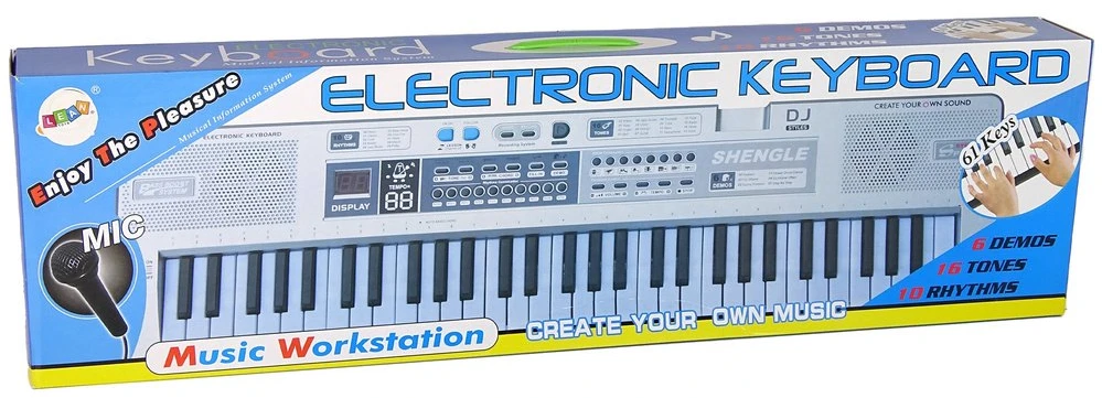 Keyboard Vaikiška klaviatūra Lean Toys MQ-6110 su mikrofonu