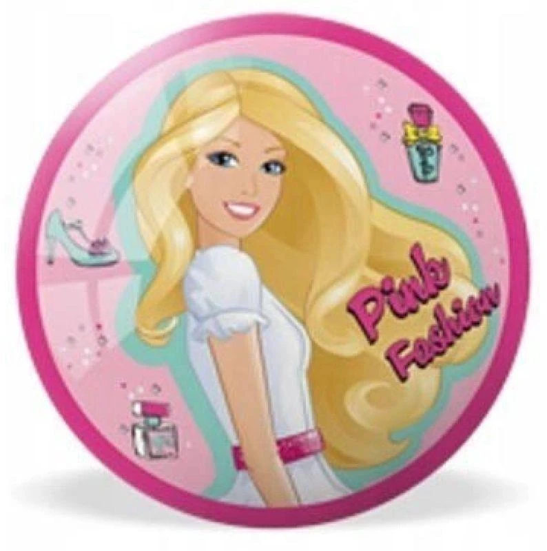 Vaikiškas guminis kamuolys 140 mm su Barbie MONDO motyvu
