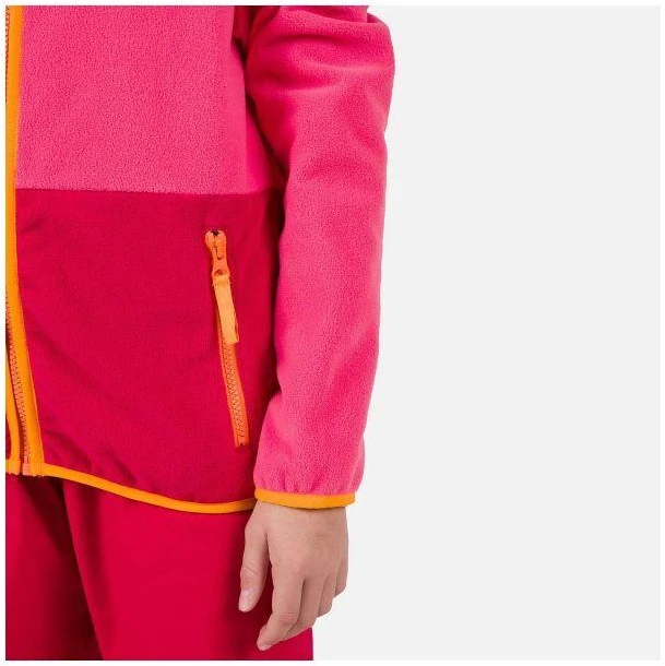 Vaikiškas/Jaunimo Džemperis su Užtrauktuku Rossignol Strawpile Fleece Fz Rožinė
