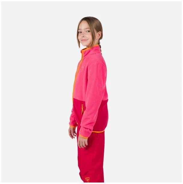 Vaikiškas/Jaunimo Džemperis su Užtrauktuku Rossignol Strawpile Fleece Fz Rožinė