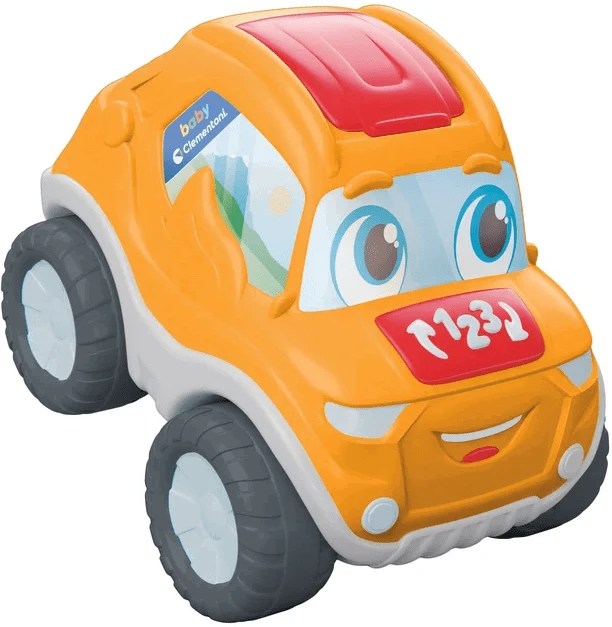 Clementoni Kalbantis nuotoliniu būdu valdomas edukacinis vikrusis automobilis su salto funkcija, vaikams nuo 2 iki 4 metų, mokomasis, lenkių kalba