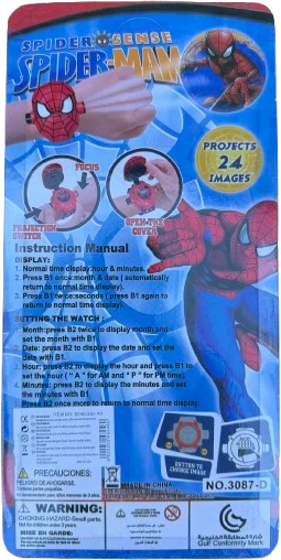Vaikiškas Laikrodukas Spiderman ( Žmogus voras )