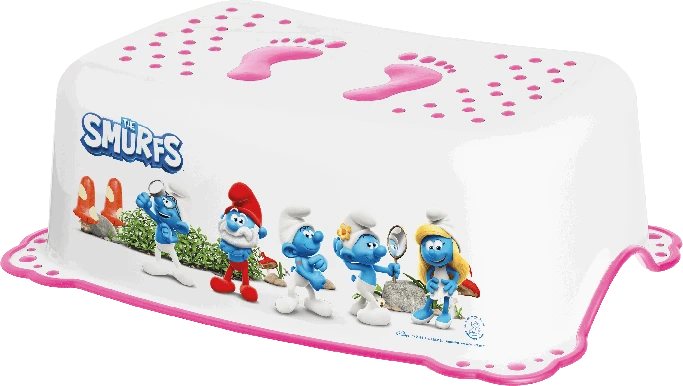 MALTEX Taburetė 2K Smurfs balta/rožinė
