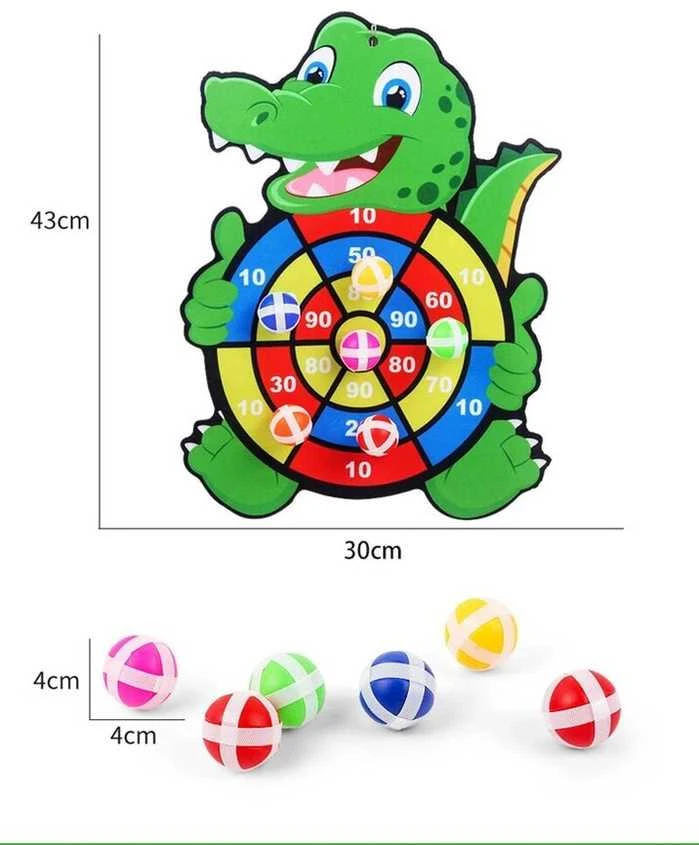 Vaikiškas lankas ir taikinys Montessori Crocky Bob