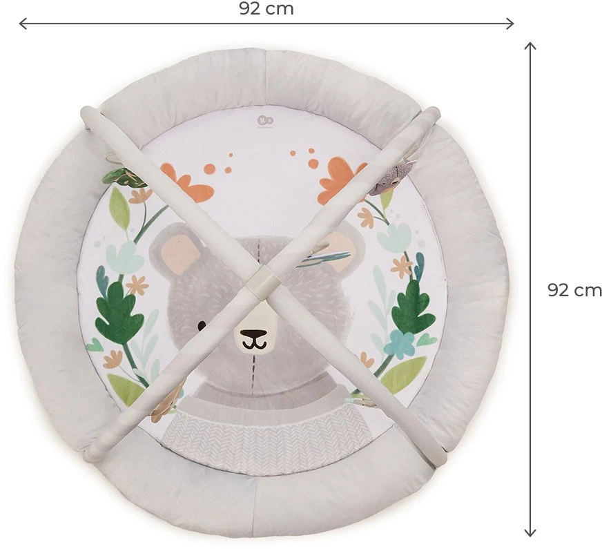 Vaikiškas lavinamasis kilimėlis Kinderkraft Cozyplay, šviesiai pilkas