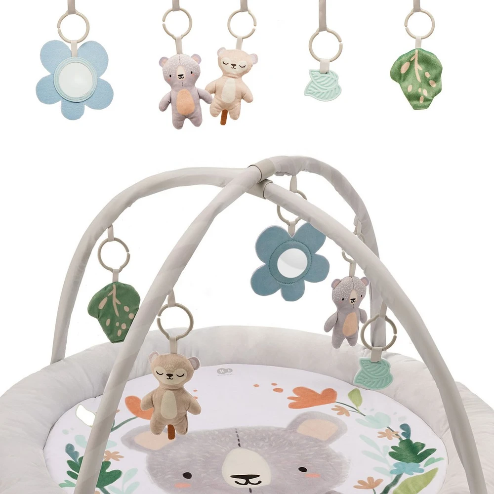 Vaikiškas lavinamasis kilimėlis Kinderkraft Cozyplay, šviesiai pilkas