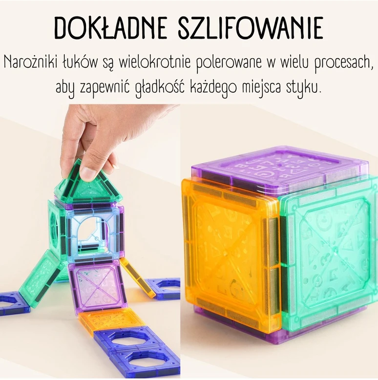 Vaikiškas magnetinių kaladėlių rinkinys Woopie, nuo 3 metų, 110 vnt