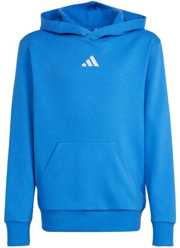 Vaikiškas mėlynas džemperis su gobtuvu adidas Essentials KD3382