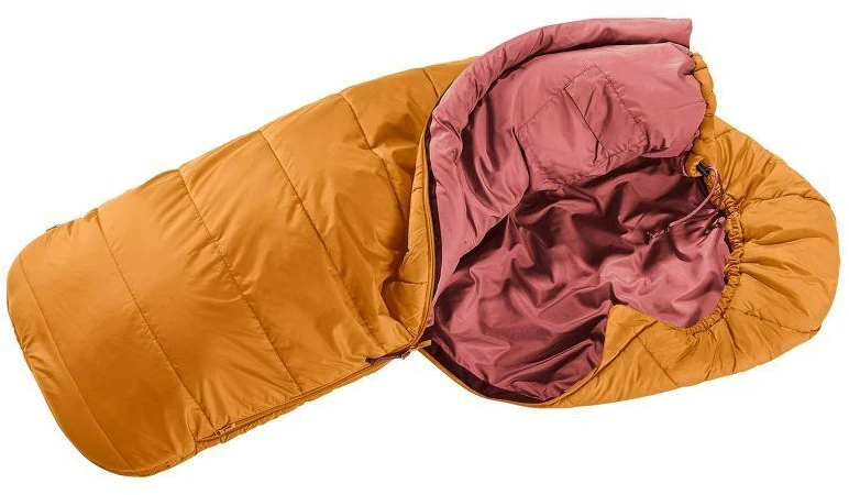 Deuter children's sleeping bag Starlight (130-170 cm) - maple-redwood