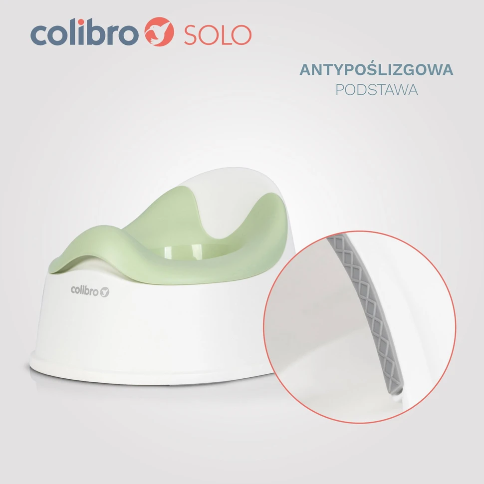 Vaikiškas naktipuodis su išimamu įdėklu Colibro Solo, žalias