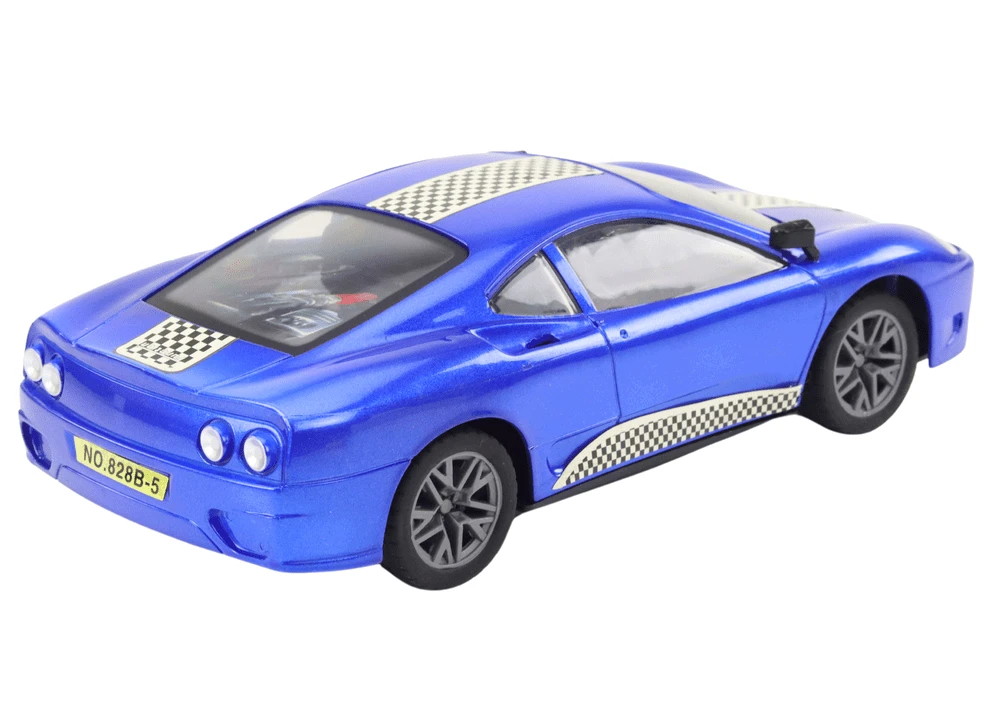 Lean Toys Mėlynas nuotolinio valdymo automobilis 1:16 su šviesomis