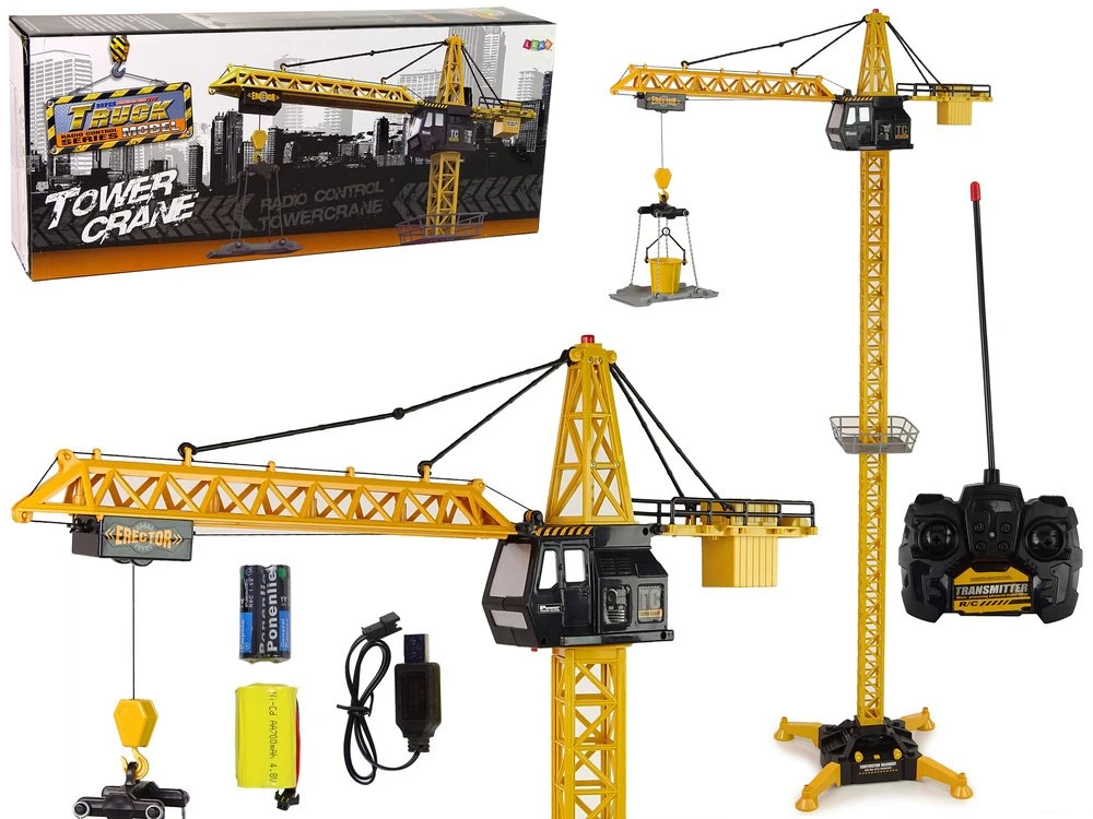 Lean Cars Lean Toys Radijo bangomis valdomas kranas 183 cm.