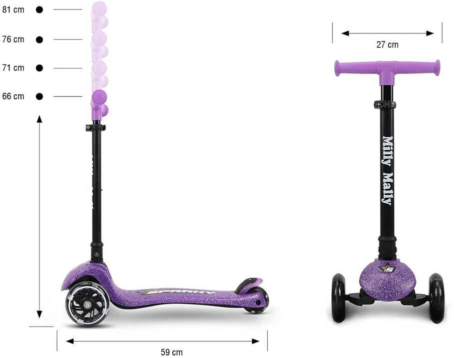MILLY MALLY 6249 Motoroleris Sparky violetinis