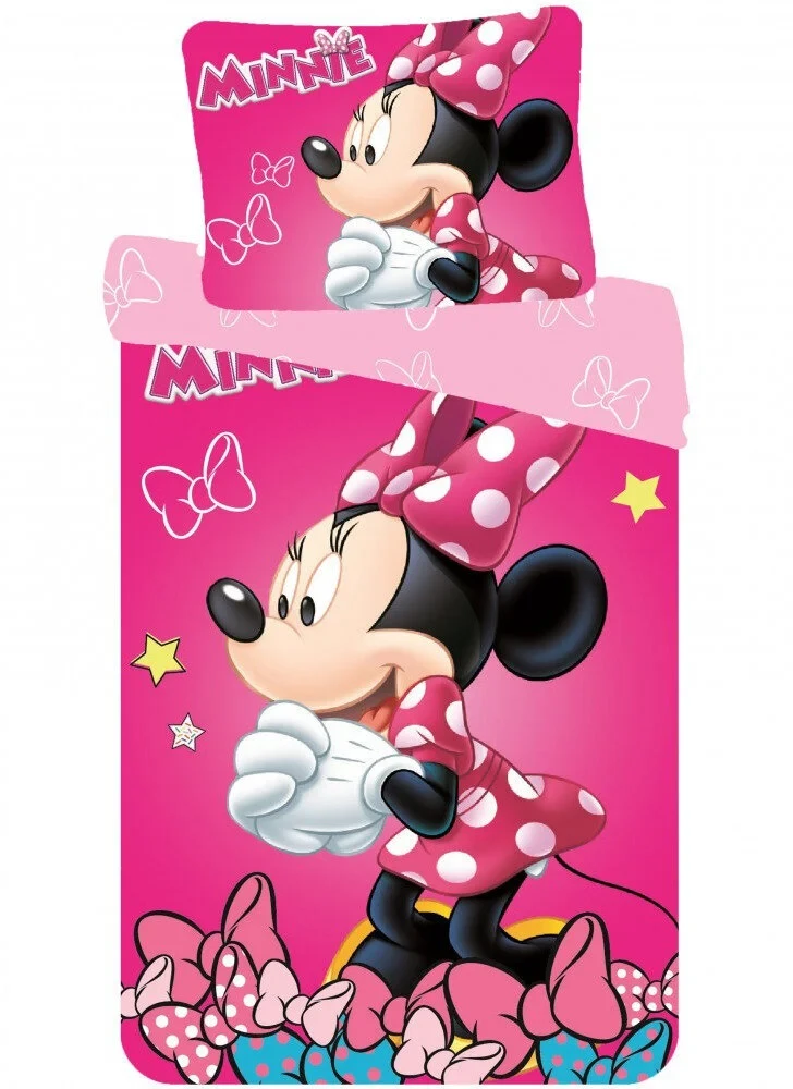 Vaikiškas patalynės komplektas Minnie Mouse, 140x200, 2 dalių