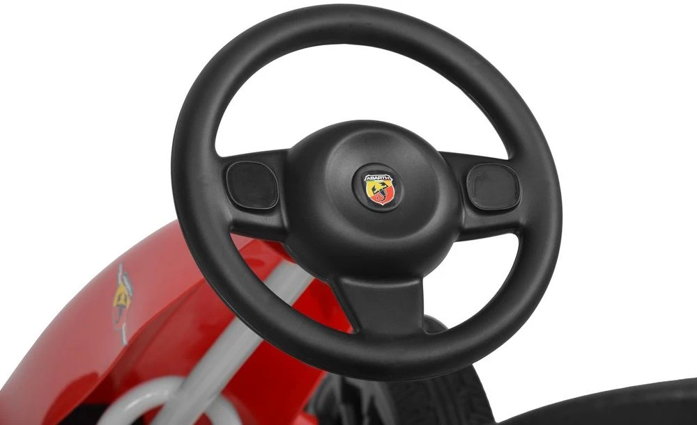 Vaikiškas pedalinis kartingas Abarth, Raudonas