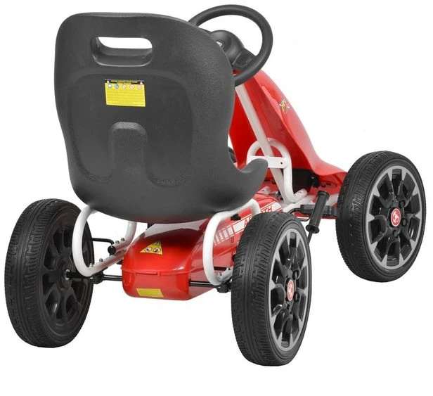 Vaikiškas pedalinis kartingas Abarth, Raudonas
