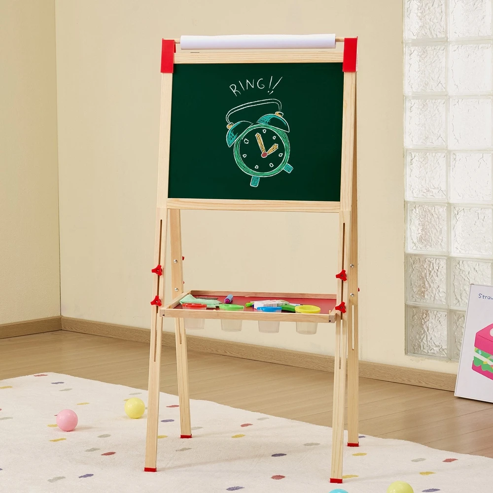 VEVOR Medinis 3-in-1 vaikiškas molbertas