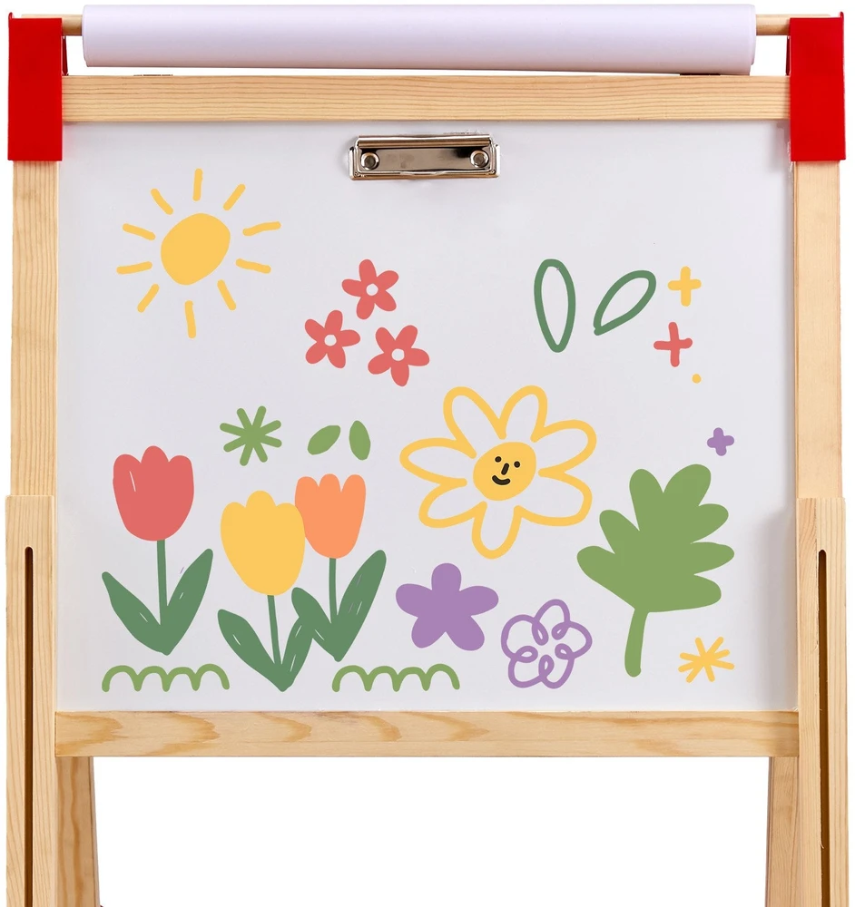 VEVOR Medinis 3-in-1 vaikiškas molbertas