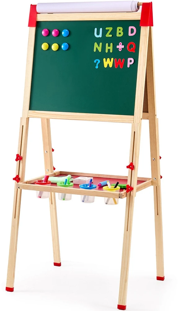 VEVOR Medinis 3-in-1 vaikiškas molbertas
