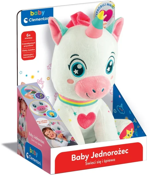 Clementoni baby Interaktyvus pluszowy Vienaragis 50937