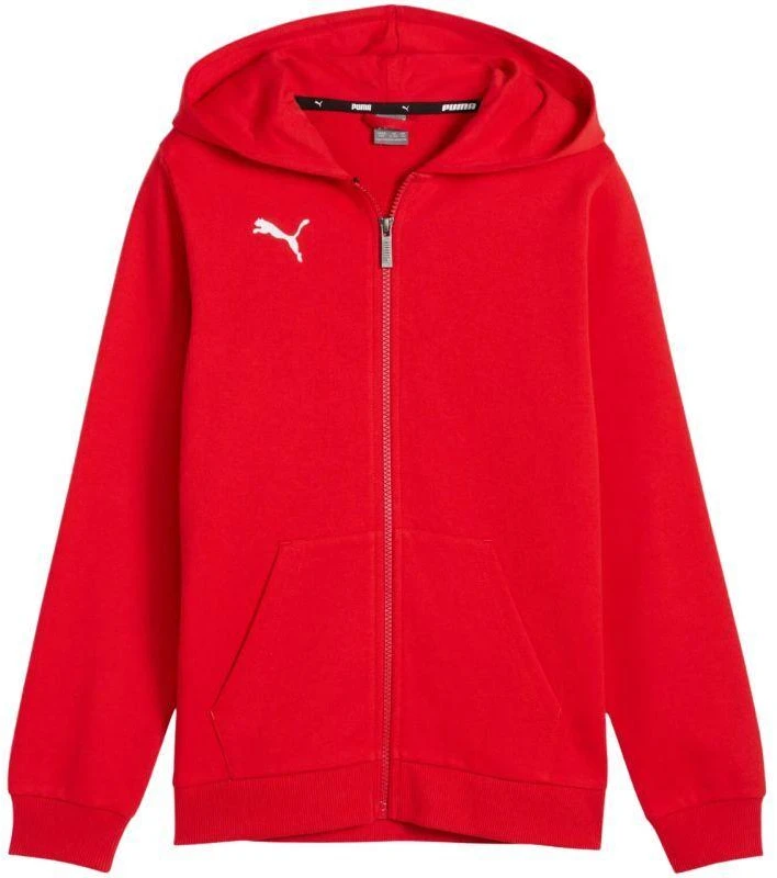 Vaikiškas Puma teamGoal Casuals džemperis su gobtuvu, raudonas 658596 01