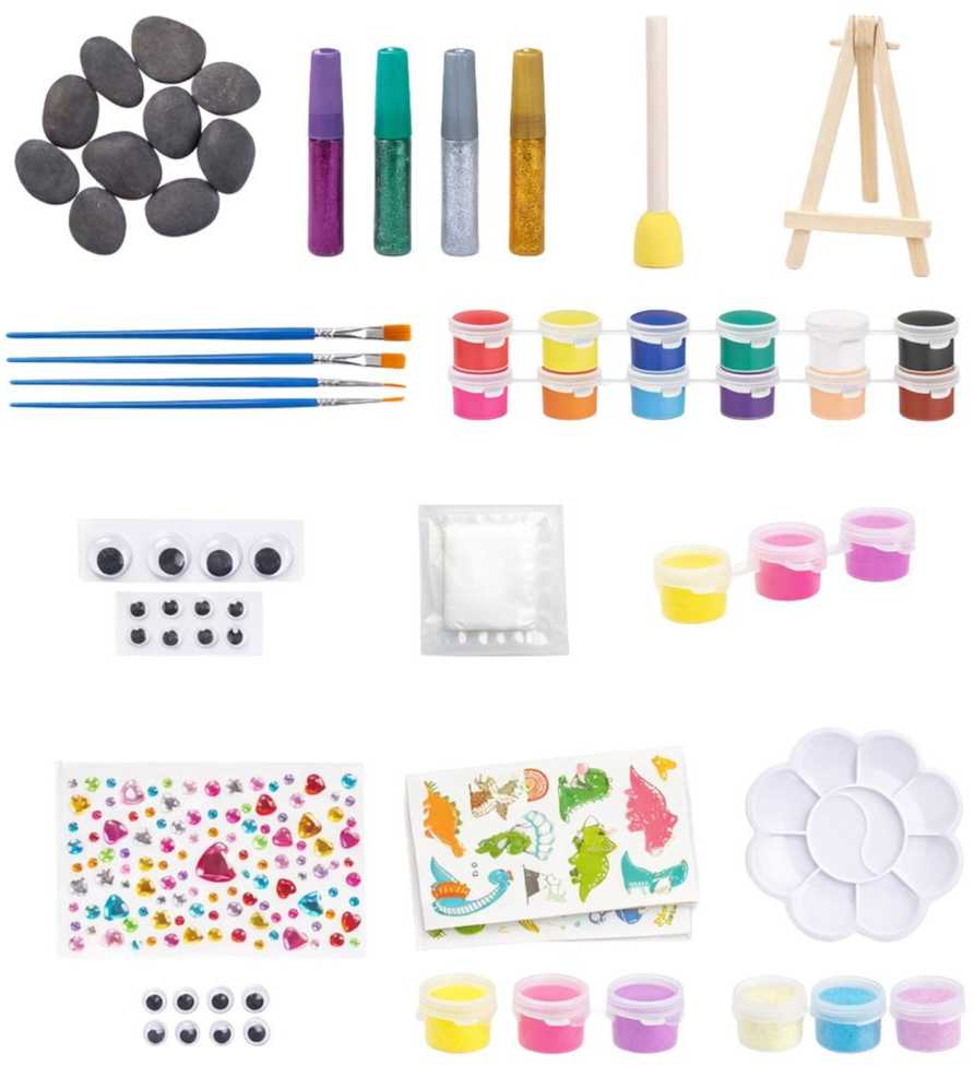 Lean Toys Akmenų dažymo rinkinys 10 vnt.