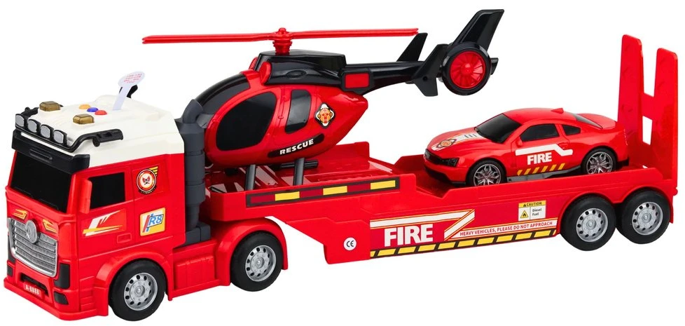 Lean Toys Gaisrinės gelbėjimo rinkinys raudonas