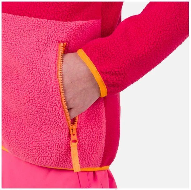 Vaikiškas rožinis fleece bliuzonas Alltrack Rossignol