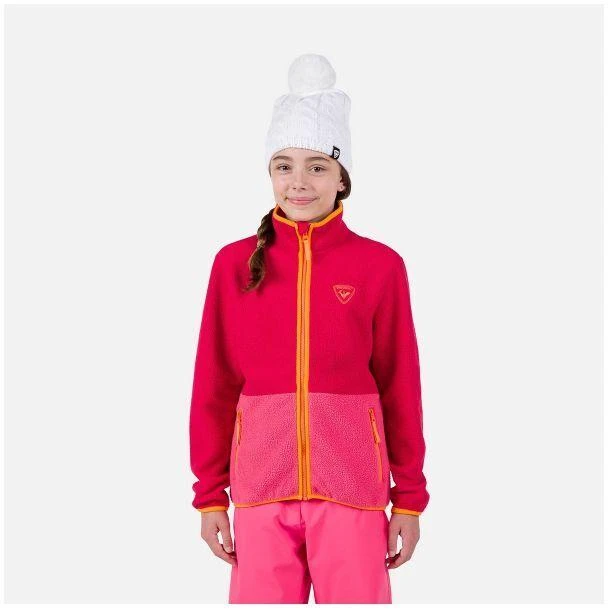 Vaikiškas rožinis fleece bliuzonas Alltrack Rossignol