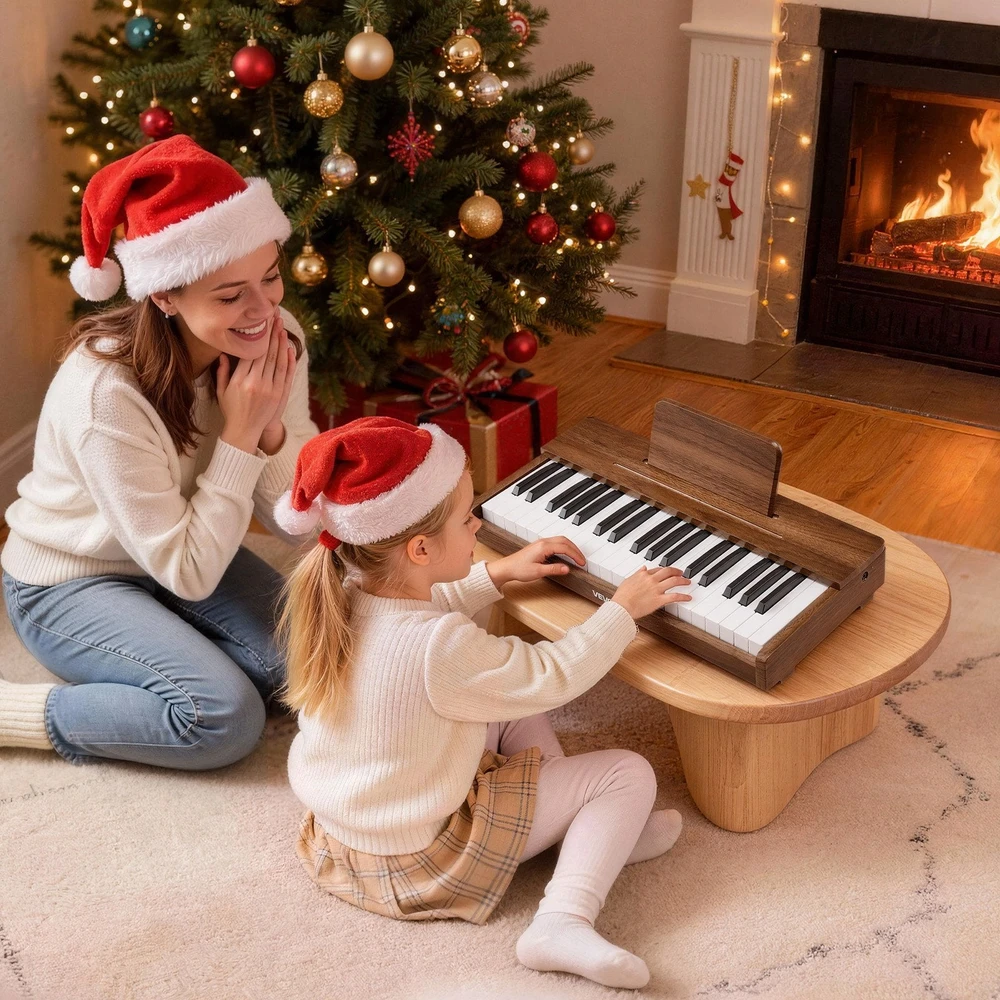Vevor Medinis skaitmeninis pianinas vaikams, 37 klavišai