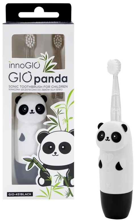 InnoGiO elektrinis dantų šepetėlis panda juodas GIO-451