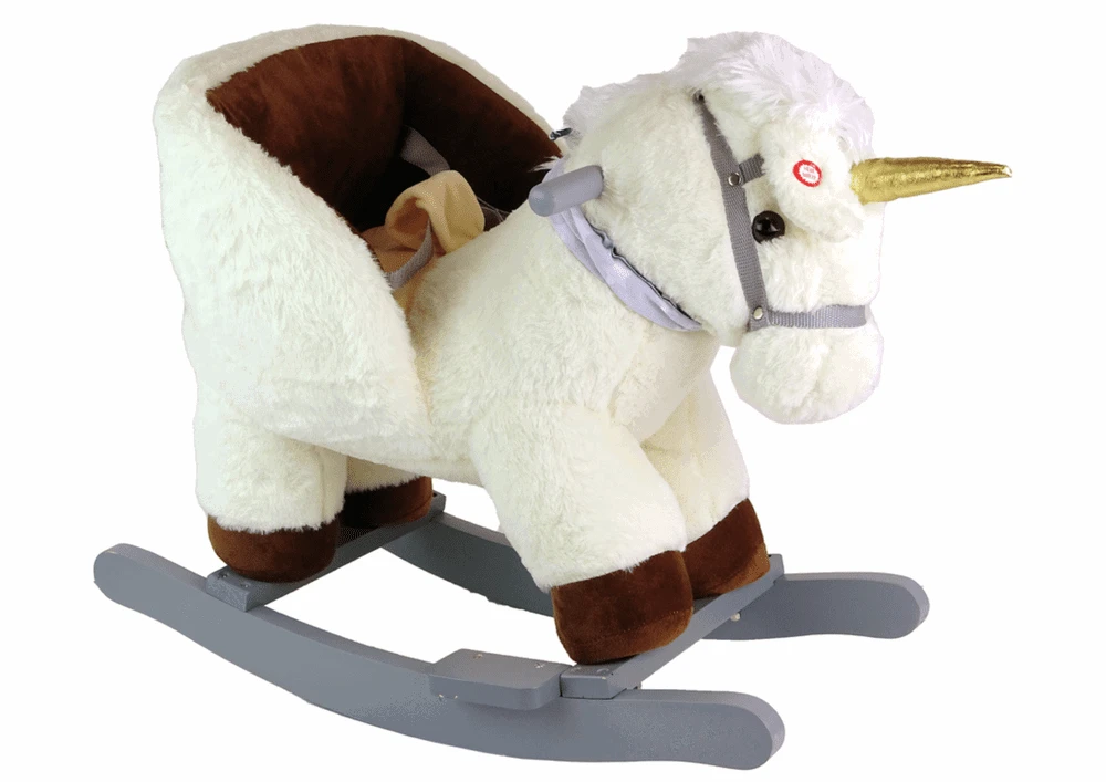 Lean Toys Supamas arkliukas vienaragis 48 cm