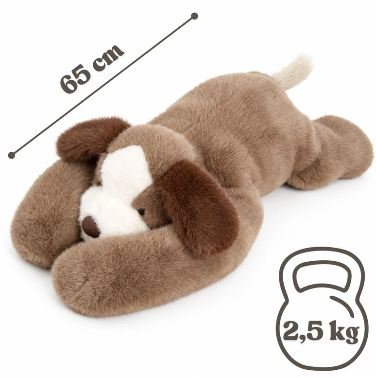 WOOPIE pliušinis šuo 2,5kg 65 cm