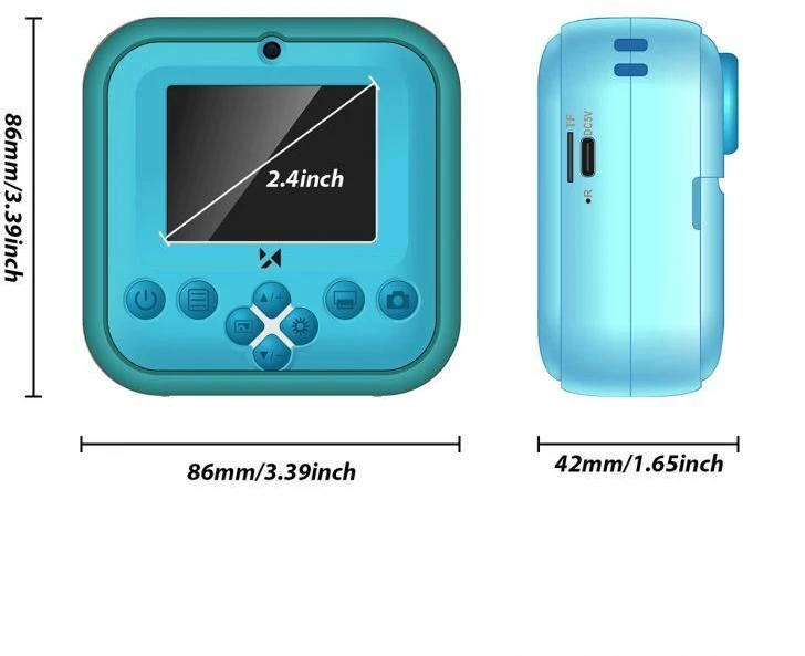 Wozinsky WDT-04 Thermal Spausdintuvas Camera for Kids - Žalias