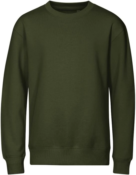 Vaikiškas tiesaus kirpimo džemperis Malfini Crew, chaki