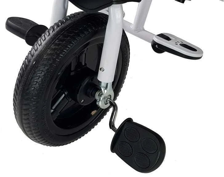Lean Toys Vaikiškas triratukas PRO300 su stogeliu ir valdymo rankena