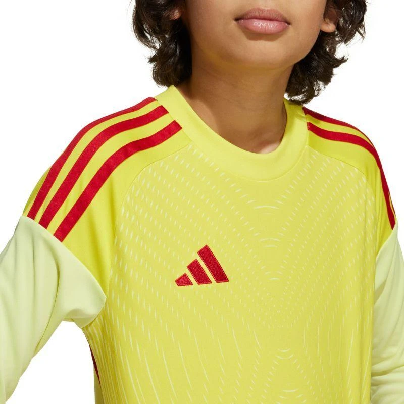 Vaikiški adidas Tiro 25 Competition ilgomis rankovėmis vartininko marškinėliai, geltoni ir raudoni KJN2020