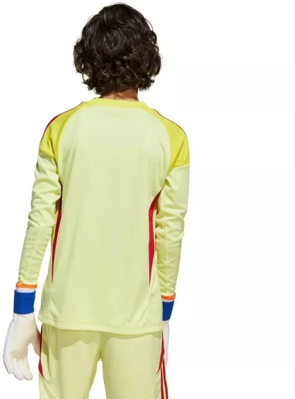 Vaikiški adidas Tiro 25 Competition ilgomis rankovėmis vartininko marškinėliai, geltoni ir raudoni KJN2020