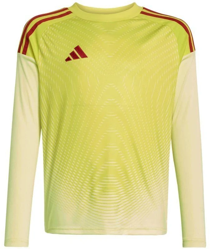 Vaikiški adidas Tiro 25 Competition ilgomis rankovėmis vartininko marškinėliai, geltoni ir raudoni KJN2020