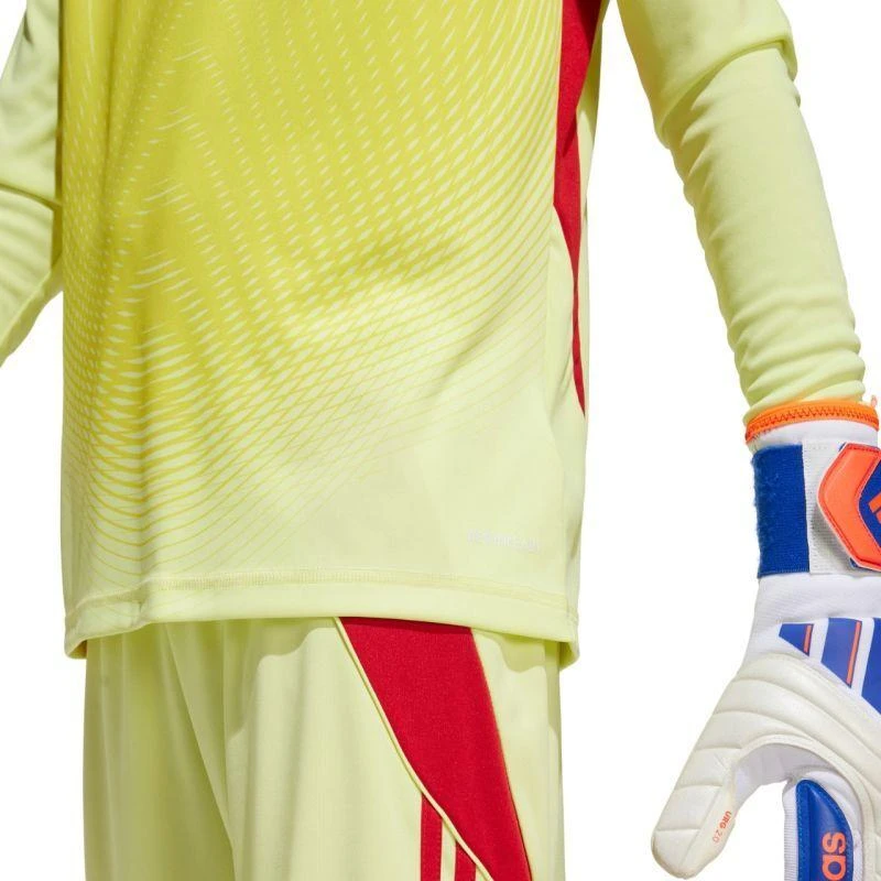 Vaikiški adidas Tiro 25 Competition ilgomis rankovėmis vartininko marškinėliai, geltoni ir raudoni KJN2020