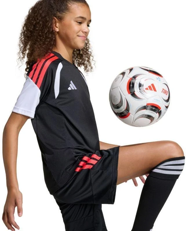 Vaikiški adidas Tiro 26 League marškinėliai, juodi ir raudoni KB1326