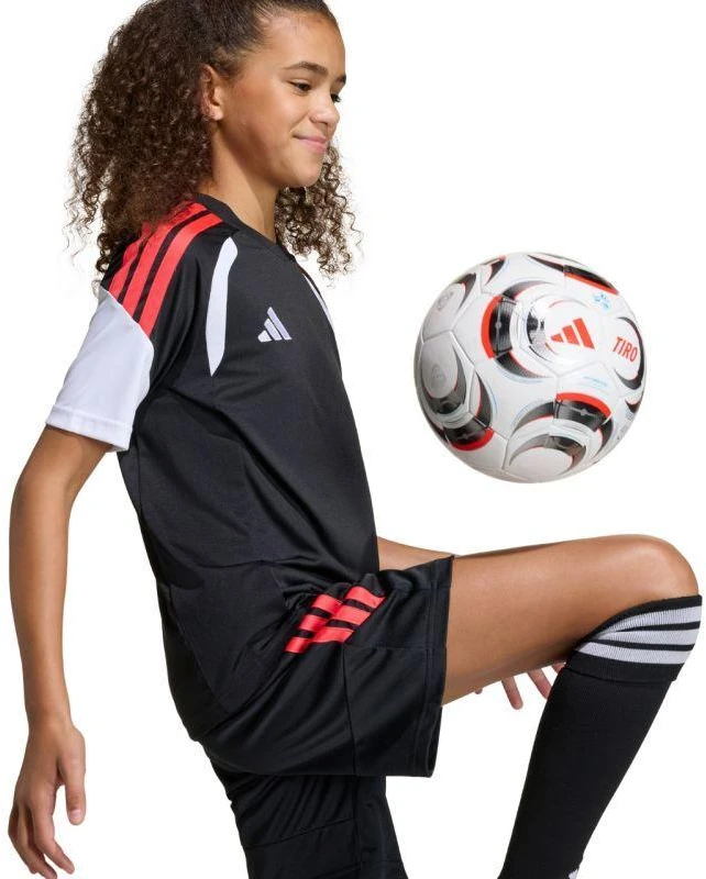 Vaikiški adidas Tiro 26 League marškinėliai, juodi ir raudoni KB1326