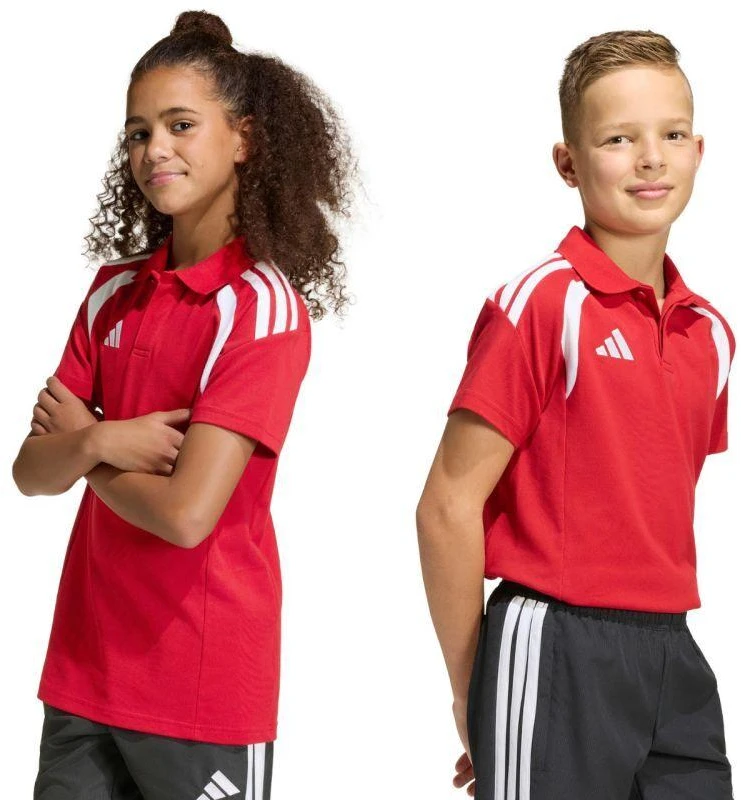 Vaikiški adidas Tiro 26 League polo marškinėliai, raudoni KF3408