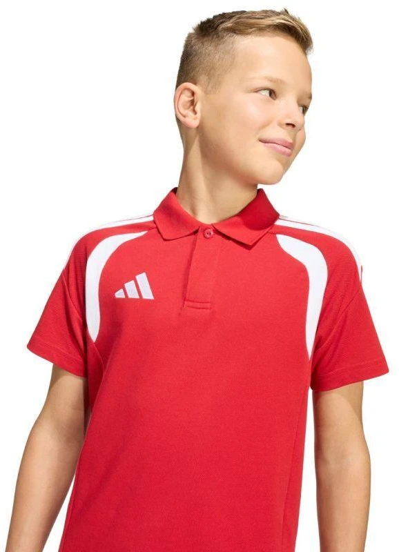 Vaikiški adidas Tiro 26 League polo marškinėliai, raudoni KF3408