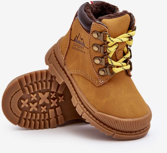 Vaikiški batai su pamušalu Trappers Camel Walter