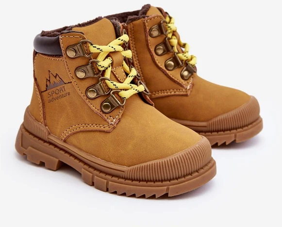 Vaikiški batai su pamušalu Trappers Camel Walter