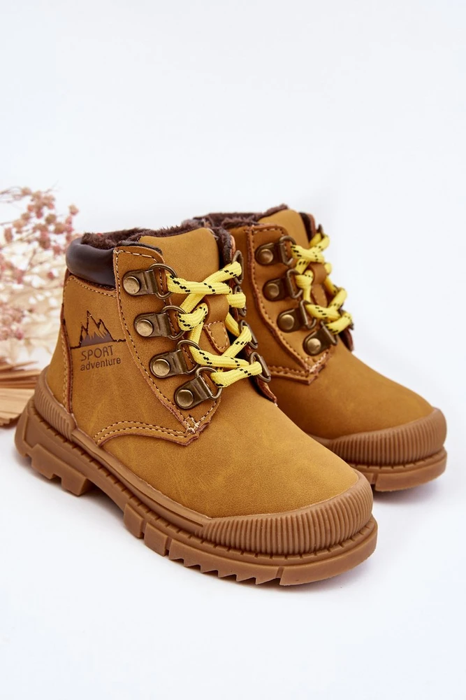 Vaikiški batai su pamušalu Trappers Camel Walter