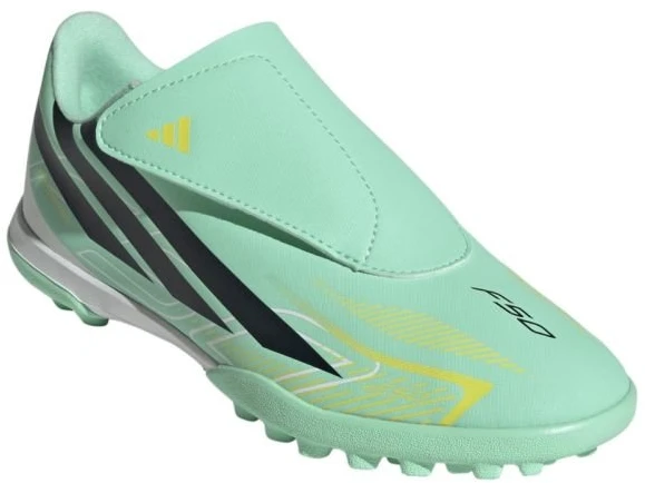 Vaikiški futbolo bateliai adidas F50 Hyperfast Club Velcro TF