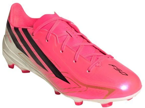 Vaikiški futbolo bateliai Adidas F50 Hyperfast League FG, rožiniai, HQ5161