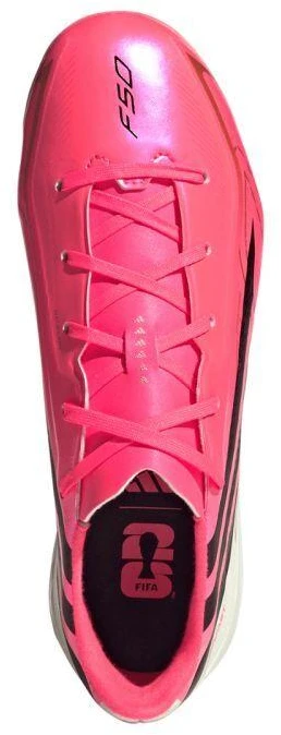 Vaikiški futbolo bateliai Adidas F50 Hyperfast League FG, rožiniai, HQ5161